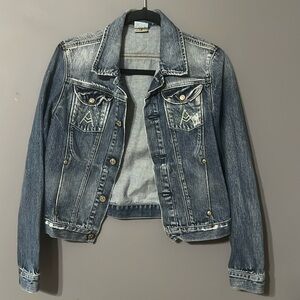 7 For all mankind blue jean jacket Medium
